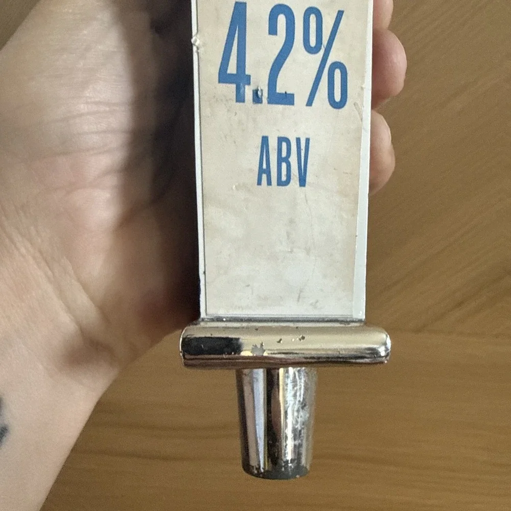 Yuengling Flight Beer Tap Handle Knob Black White Breweriana bar man cave keg